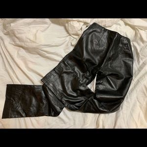 Soft Italian leather pants